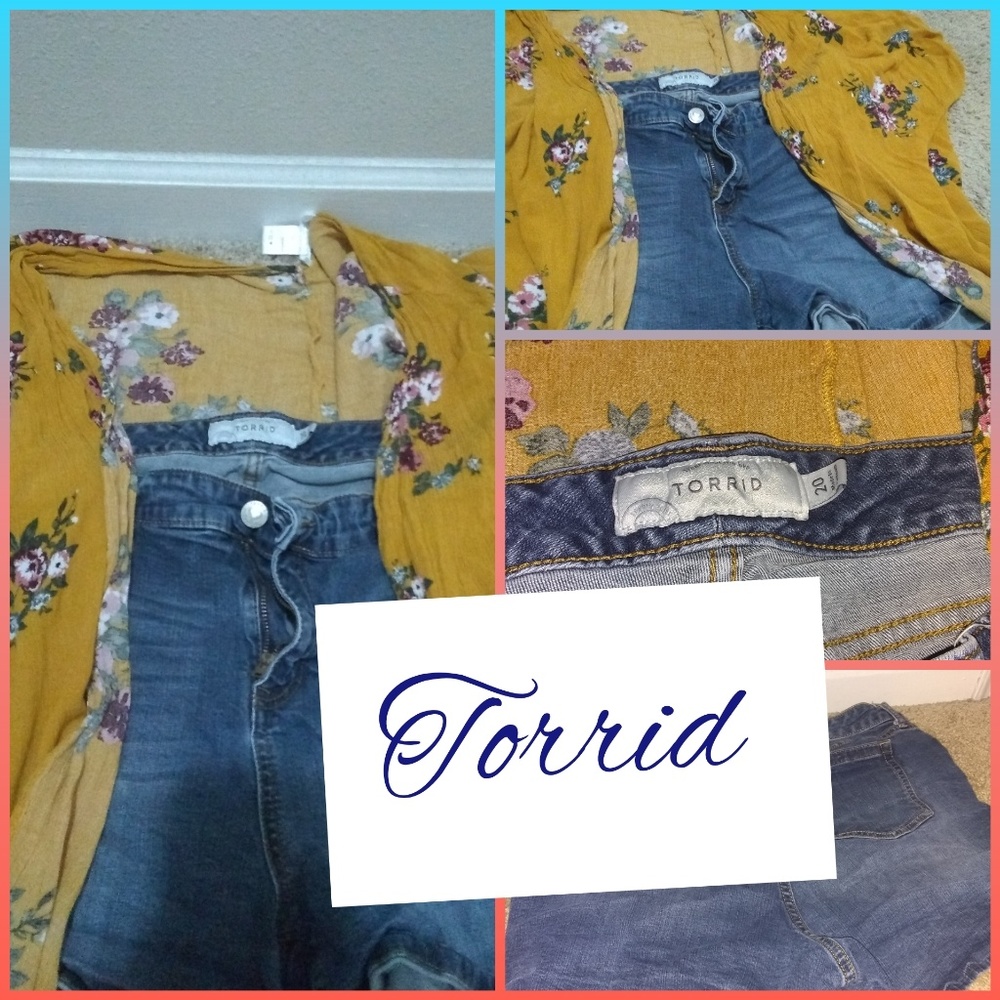 Cute Torrid size 20 denim shorts.